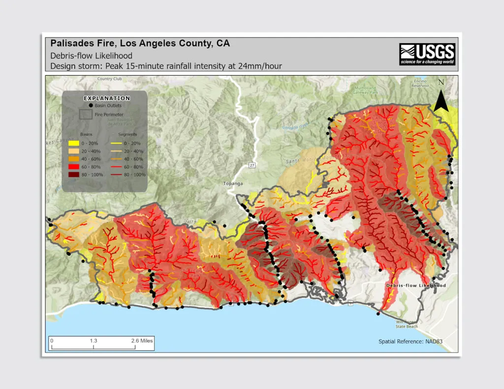 Amid L.A. wildfires, rain could trigger dangerous floods and debris flows