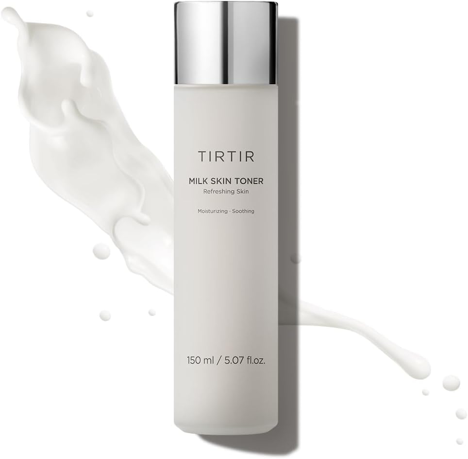 TIRTIR Milk Skin Rice Toner – Deep Moisturizing, Hydrating and Refreshing for face, Niacinamide, Ceramide, Rice Bran Extract, Nature-Oriented Ingredients, Korean Skin Care, Vegan, 150ml / 5.07 fl.oz.