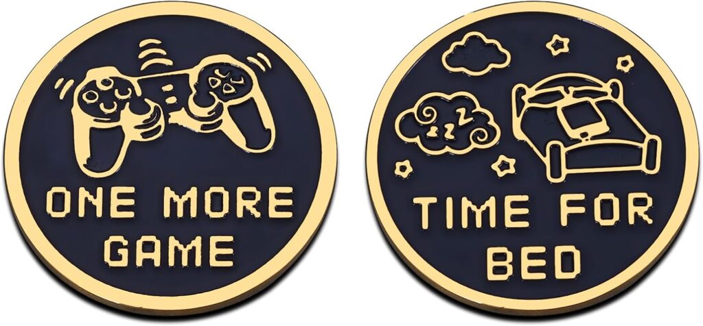 Funny Gamer Gifts Stocking Stuffers for Gamers Boyfriend Husband White Elephant Gifts for Adults Decision Maker Coin for Game Lover Fan Gaming Accessories for Birthday Valentines Day Christmas