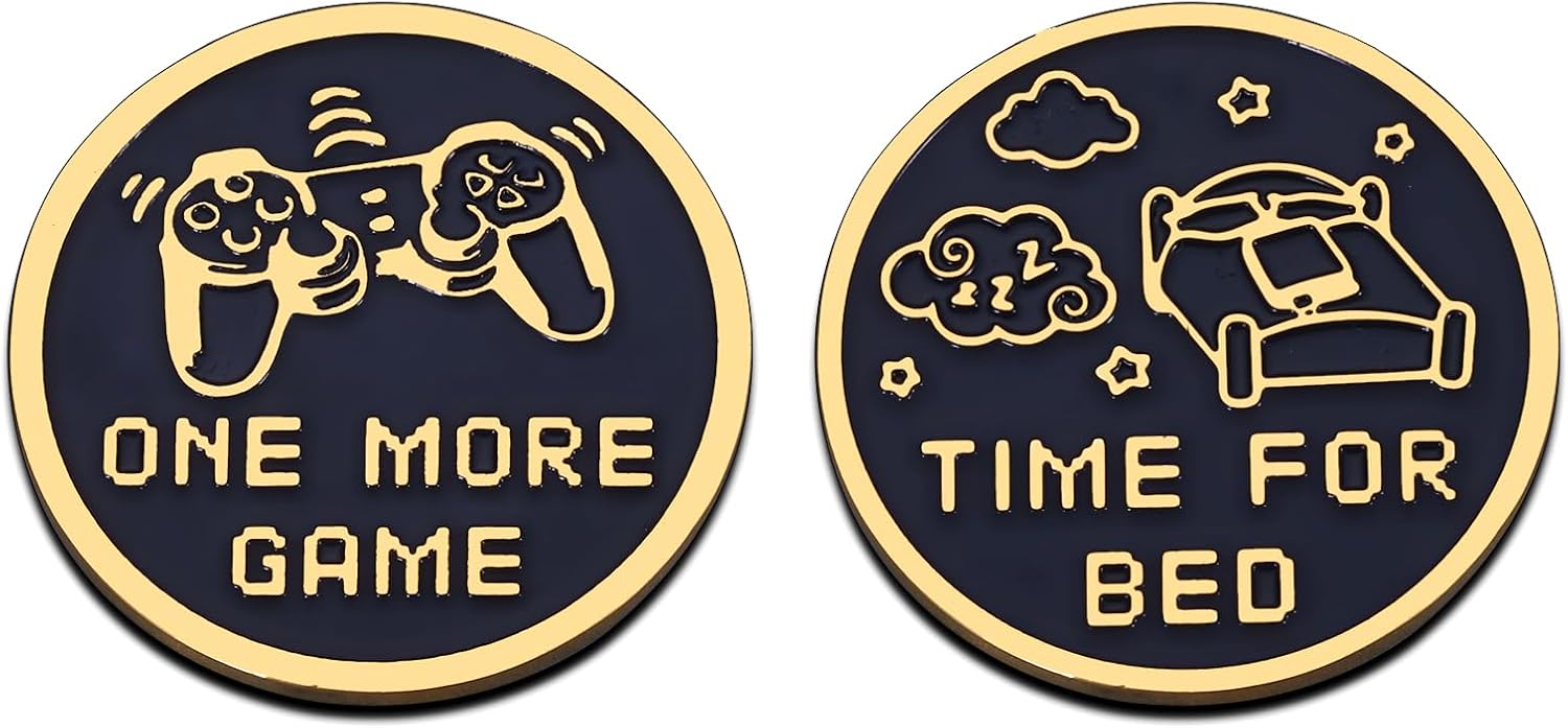 Funny Gamer Gifts Stocking Stuffers for Gamers Boyfriend Husband White Elephant Gifts for Adults Decision Maker Coin for Game Lover Fan Gaming Accessories for Birthday Valentines Day Christmas