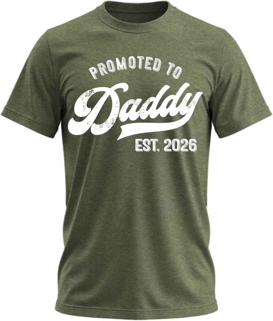 Promoted to Daddy 2026 Shirt – Funny Dad to Be Shirt Baby Announcement Graphic Tee New Daddy Gifts for Men Promoted to Daddy 2026 Shirt – Funny Dad to Be Shirt Baby Announcement Graphic Tee New Daddy Gifts for Men