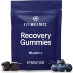 For Wellness Recovery Gummies Hydrate | Blueberry Electrolyte & Antioxidant Supplements for Hydration, Energy & Post-Workout Performance | Vegan, Non-GMO, 30 Count