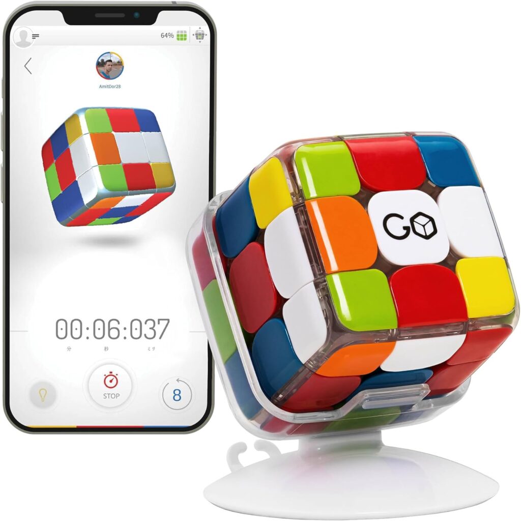 GoCube Edge, The Connected Electronic Bluetooth Cube – Award-Winning 3×3 Magnetic Speed Cube – App Enabled Interactive Smart Cube – Best Gift for Kids & Adults – STEM Brain Teaser Puzzles – Free App GoCube Edge, The Connected Electronic Bluetooth Cube – Award-Winning 3×3 Magnetic Speed Cube – App Enabled Interactive Smart Cube – Best Gift for Kids & Adults – STEM Brain Teaser Puzzles – Free App