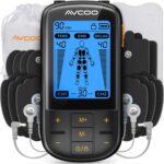 AVCOO 3-in-1 TENS Unit Muscle Stimulator with 30 Modes, 40 Intensities TENS Machine for Gradual Back Pain Relief Therapy, Rechargeable EMS Unit Massager with 12 TENS Electrode Pads, a Storage Bag