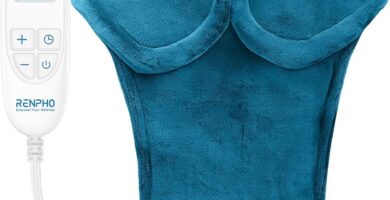 RENPHO Valentines Day Gifts for Her Him, Heating Pad for Neck and Shoulders and Back, Birthday Gifts for Women Men, FSA Eligible HSA Store, 24″x33″ Weighted Electric Heat Pad, ETL Certified, Blue RENPHO Valentines Day Gifts for Her Him, Heating Pad for Neck and Shoulders and Back, Birthday Gifts for Women Men, FSA Eligible HSA Store, 24″x33″ Weighted Electric Heat Pad, ETL Certified, Blue