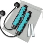 Redify Weighted Cordless Jump Rope for Fitness[Suitable for Different Ages and Levels] Ropeless Jump Rope for Boxing MMA WOD Training, BOD Rope Beachbody MBF,High Speed Rope Skipping for Narrow Space