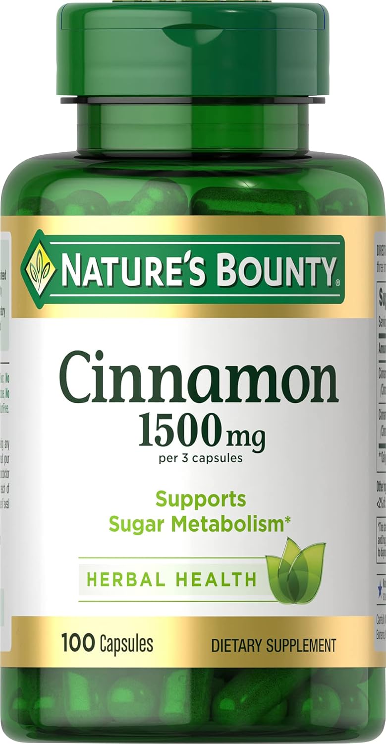 cinnamon supplement blood sugar – Nature's Bounty