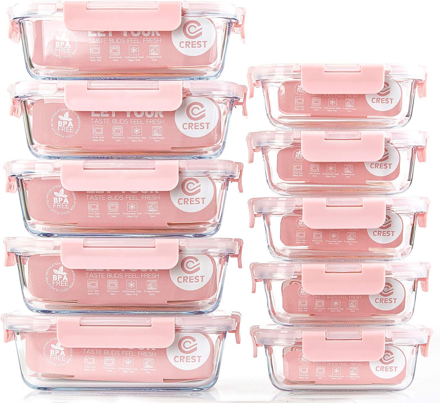 meal prep containers glass – C CREST